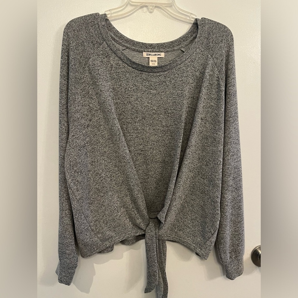 Billabong Women's Top, gray, new! oversized! - Picture 2 of 9